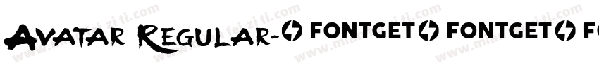 Avatar Regular字体转换